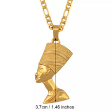 Load image into Gallery viewer, Egyptian Queen Nefertiti Pendant Necklace
