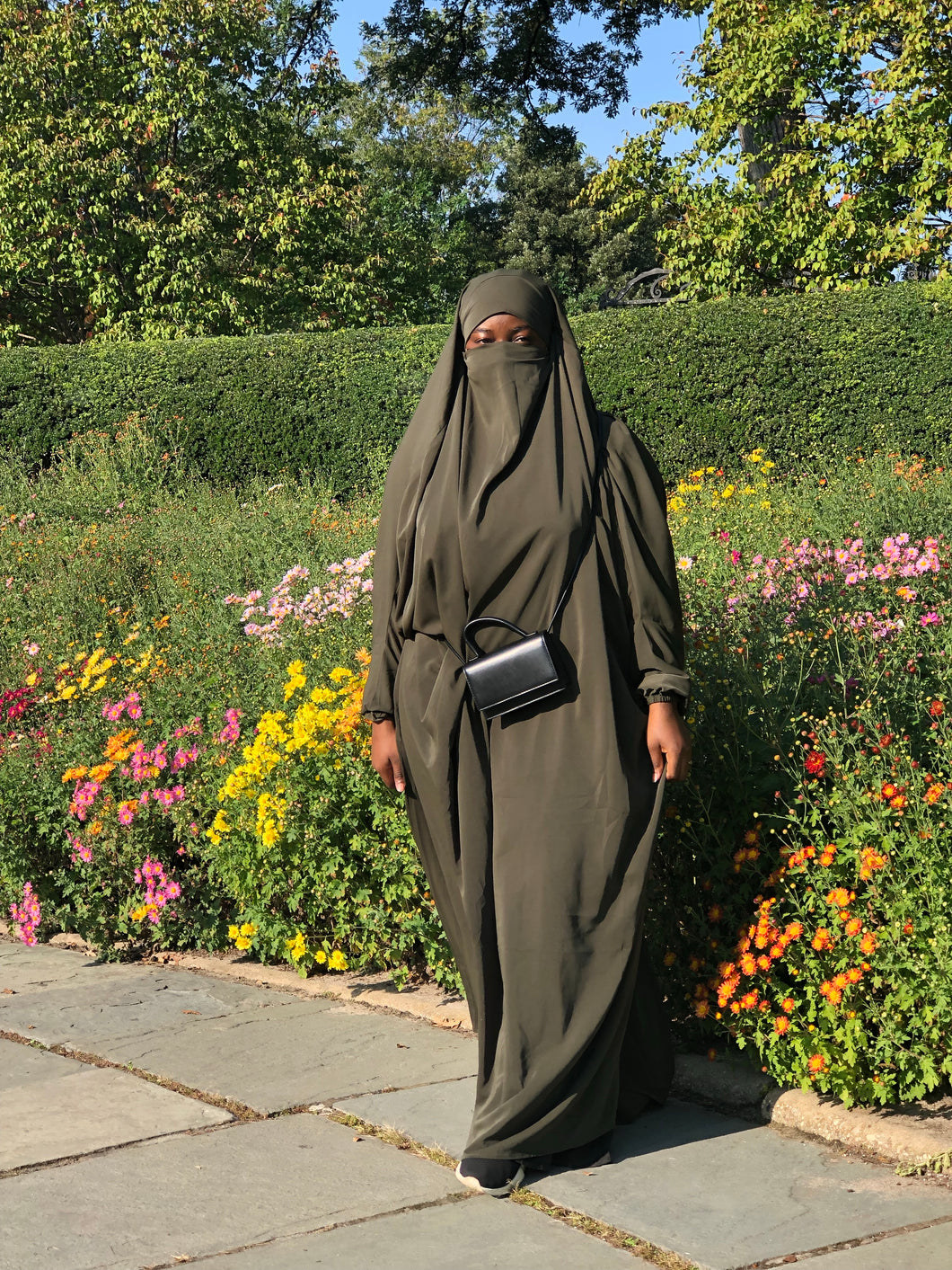Free Size One piece Jilbab niqab combo- Yasmin