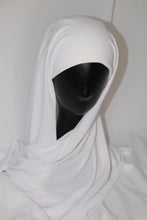 Load image into Gallery viewer, Instant Chiffon Hijab - White
