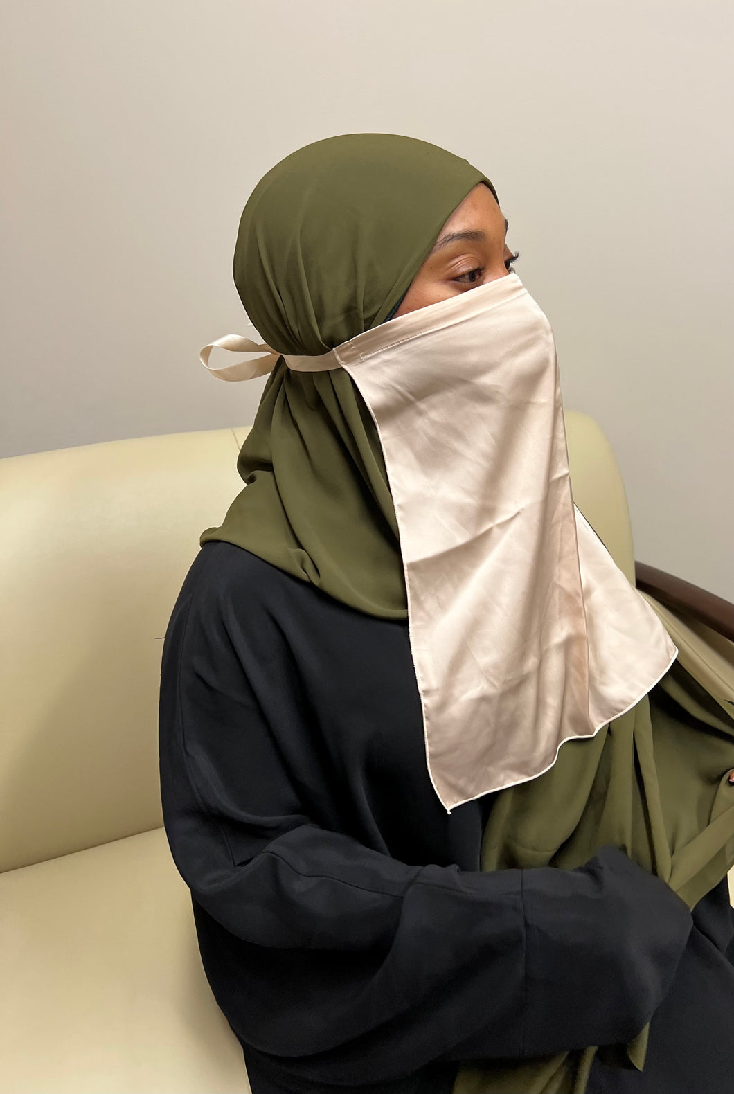 Satin Half Niqab-Being