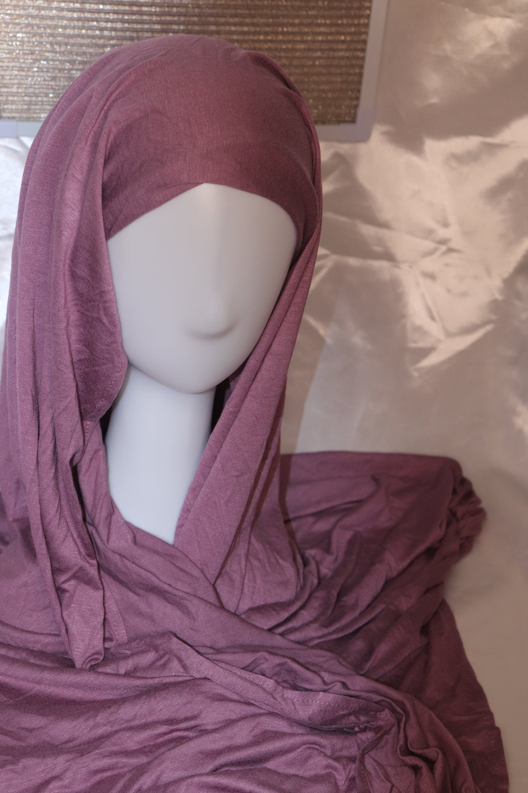 Instant Jersey Hijab - Dusty Purple